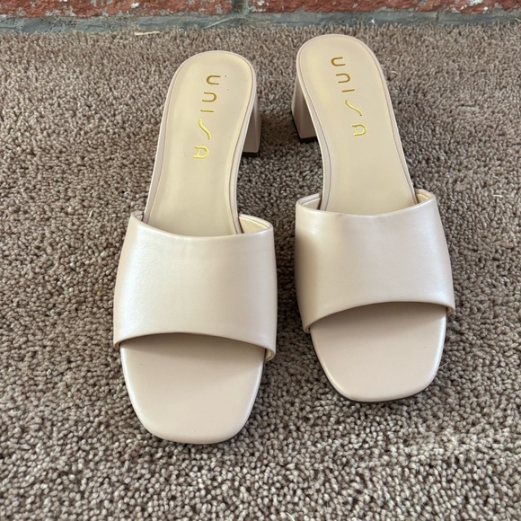 Unisa Shoes - Unisa Women's Cream heeled Sandals